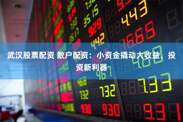 武汉股票配资 散户配资：小资金撬动大收益，投资新利器